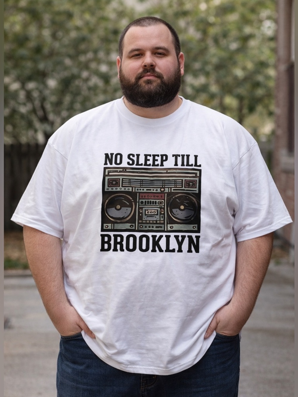 No Sleep Till Brooklyn Graphic Tee - White - Beastie Boys